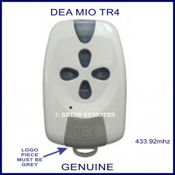 DEA MIO TR4 white and grey gate remote with 4 buttons