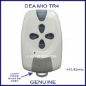 DEA MIO TR4 white and grey gate remote control with 4 buttons