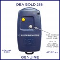 DEA GOLD 288 navy blue gate remote control with 2 buttons