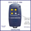 DEA GOLD 289 navy blue gate remote control with 4 buttons