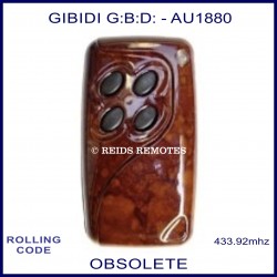 Gibidi (G:B:D:) AU1880 4 button woodgrain gate remote