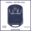 Fadini Astro 43-2 V2 Piccolo navy blue gate remote control