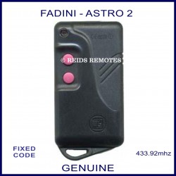 Fadini Astro 43-2 navy blue gate remote with 2 pink buttons