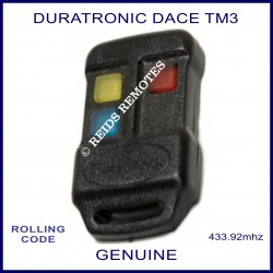 Dura Tronic Dace TM3 genuine garage door & gate remote control