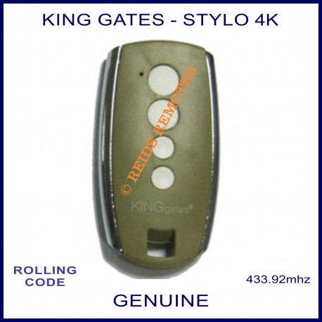 King Gates Stylo 4K green garage door & gate remote control