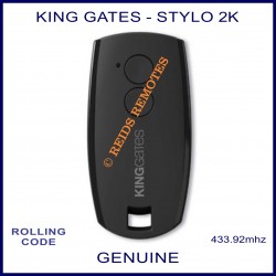 King Gates Stylo 2K black garage door & gate remote control