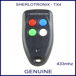 Sherlo TX4 4 button long range garage, gate & alarm remote control