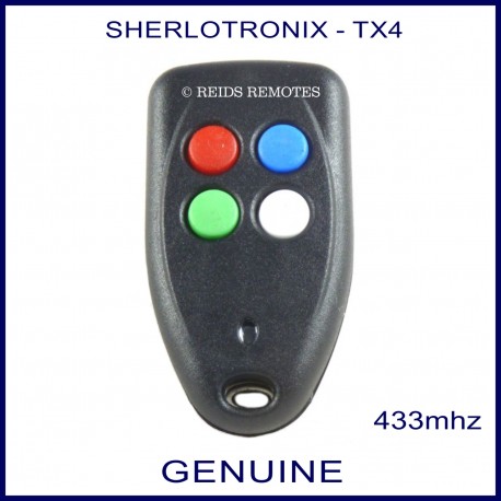 Sherlo TX4 4 button long range garage, gate & alarm remote control