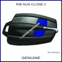 RIB Sun black gate remote with 2 blue buttons