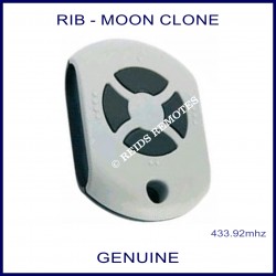 RIB Moon Clone grey gate remote with 4 black buttons