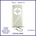 TAU 250T-4 fixed code 4 button grey gate remote control