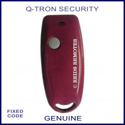 Q-TRON 1 round grey button maroon alarm remote control