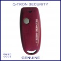 Q-TRON 1 round grey button maroon remote control