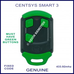 Centsys Smart 3 - green button gate remote