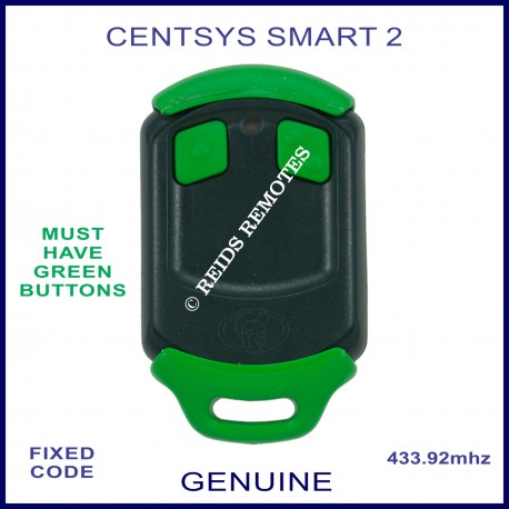 Centsys Smart 2 - green button gate remote