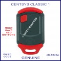 Centsys Classic 1 - red button gate remote control
