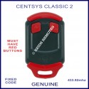 Centsys Classic 2 - red button gate remote control