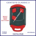 Centsys Classic 3 - red button gate remote control