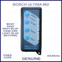 Bosch Ultima 862 - 4 light blue button remote control