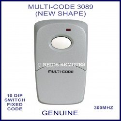 MULTI-CODE 3089 new shape 1 button 10 dip switch remote