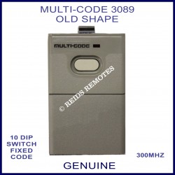 MULTI-CODE 3089 OLD shape 1 button 10 dip switch remote