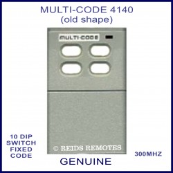 MULTI-CODE 4140 OLD shape 4 button 10 dip switch remote