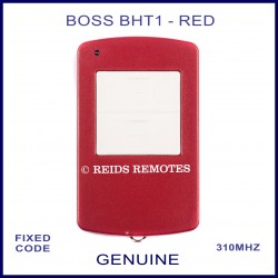 BOSS BHT1 2 white button 310MHZ red garage remote