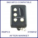 B&D MPC3 compatible Remocon 4 button remote