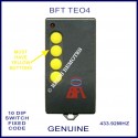 BFT TEO4 - 4 yellow button 10 dip switch 433Mhz remote