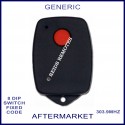 Generic 1 red button 303Mhz 8 dip switch garage remote