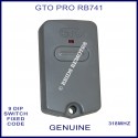 GTO PRO RB741 grey 1 button 318Mhz 9 dip switch remote