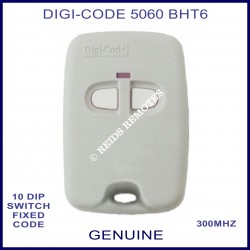 DIGI-CODE 5060 2 button 300Mhz 10 dip switch grey remote