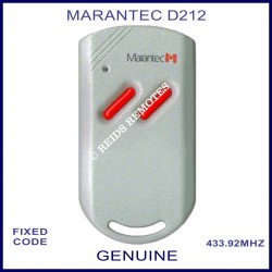 Marantec D212 2 red button 433.9Mhz light grey remote