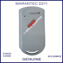 Marantec D211 - 1 red button 433.9Mhz light grey remote