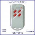 Marantec D214 - 4 red button 433.9Mhz light grey remote