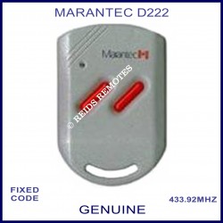 Marantec D222 - 2 red button 433.9Mhz light grey remote
