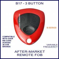 B17 red 3 button B-Series standard transmitter remote
