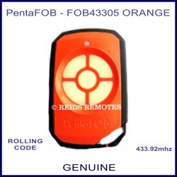 Elsema PentaFOB  43305 5 white button orange remote