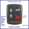 Ford 4 button remote for BA, BF, FG FALCON, Focus, Mondeo, Transit