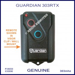 Guardian 303RTX 303Mhz 2 button garage door remote