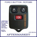 Aftermarket small Ford 3 button remote for FALCON Ute, Territory, Escape, Transit