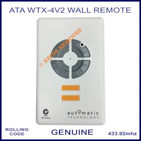 ATA WTX-4V2 4 button wireless garage wall remote