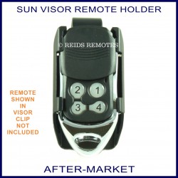 Aftermarket remote sun visor clip - remote holder