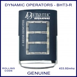 Dynamic Operators HT3 433.92Mhz 3 button garage door remote
