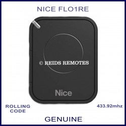 Nice FLO1RE 1 button black garage & gate remote