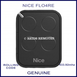 Nice FLO4RE 4 button black garage & gate remote