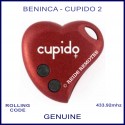 Beninca Cupido 2 genuine 2 button red gate remote