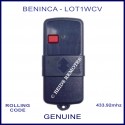 Beninca Lot 1 WCV navy blue gate remote 1 red button