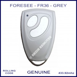 Foresee FR36A 2 button light grey garage remote control