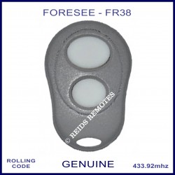 Foresee FR38 2 button grey garage door remote control
